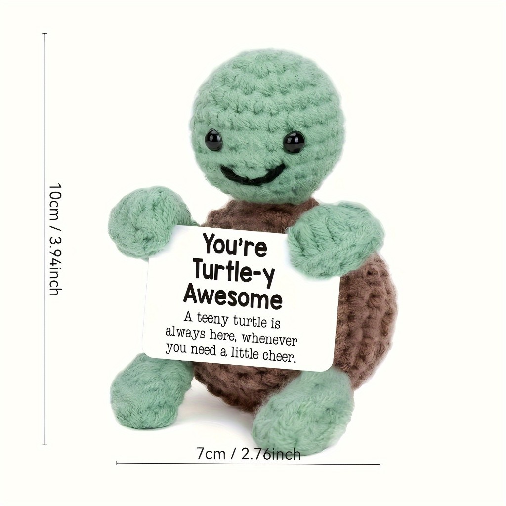 Birthday,Friendship Gifts,Valentine's Day,Back to School,Mini Funny Knitted Turtle – Valentine’s Day Gift